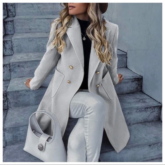 ShopEvelynne Jackets & Blazers - 42 Boho Gorgeous Fabulous long Collar  Coat
